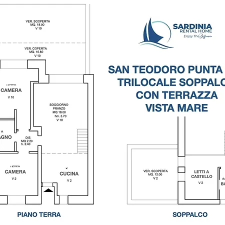 Punta Est Trilocale Soppalco Con Terrazza Vista Mare Apartment Capo Coda Cavallo